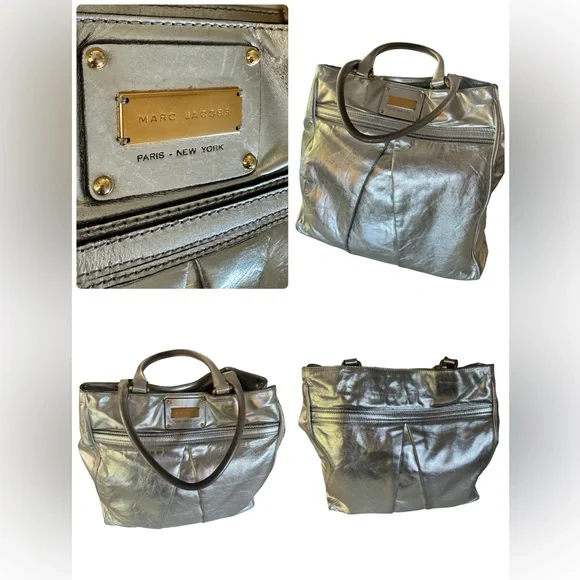 Marc Jacobs Kristen Silver Tote Bag - Picture 3 of 14